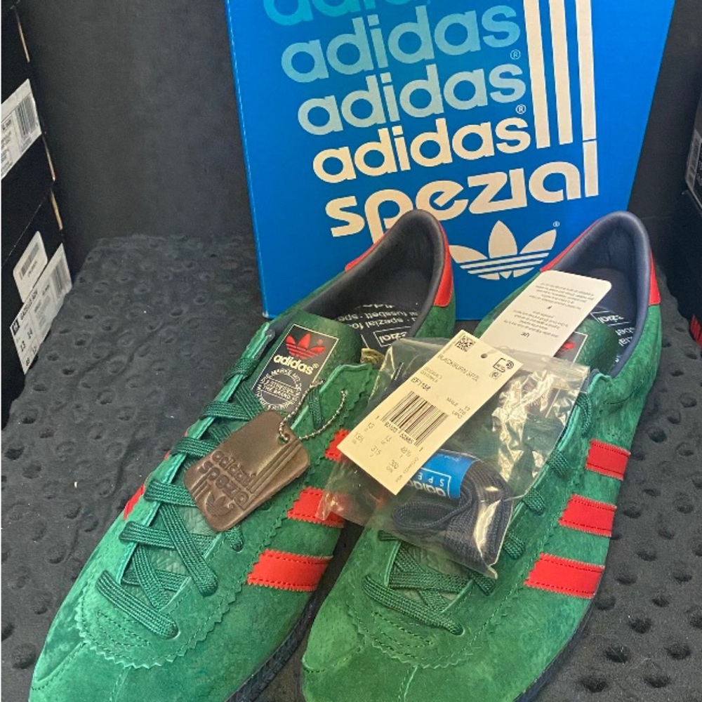 Gary Aspden adidas Originals Blackburn SPZL “Collegiate Green/Scarlet” RARE SIZE - Picture 7 of 10